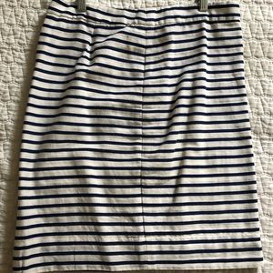 Striped JCrew Pencil Skirt